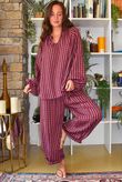 Vivienne Plaid Heathcliff Blouse Burgundy & Russet